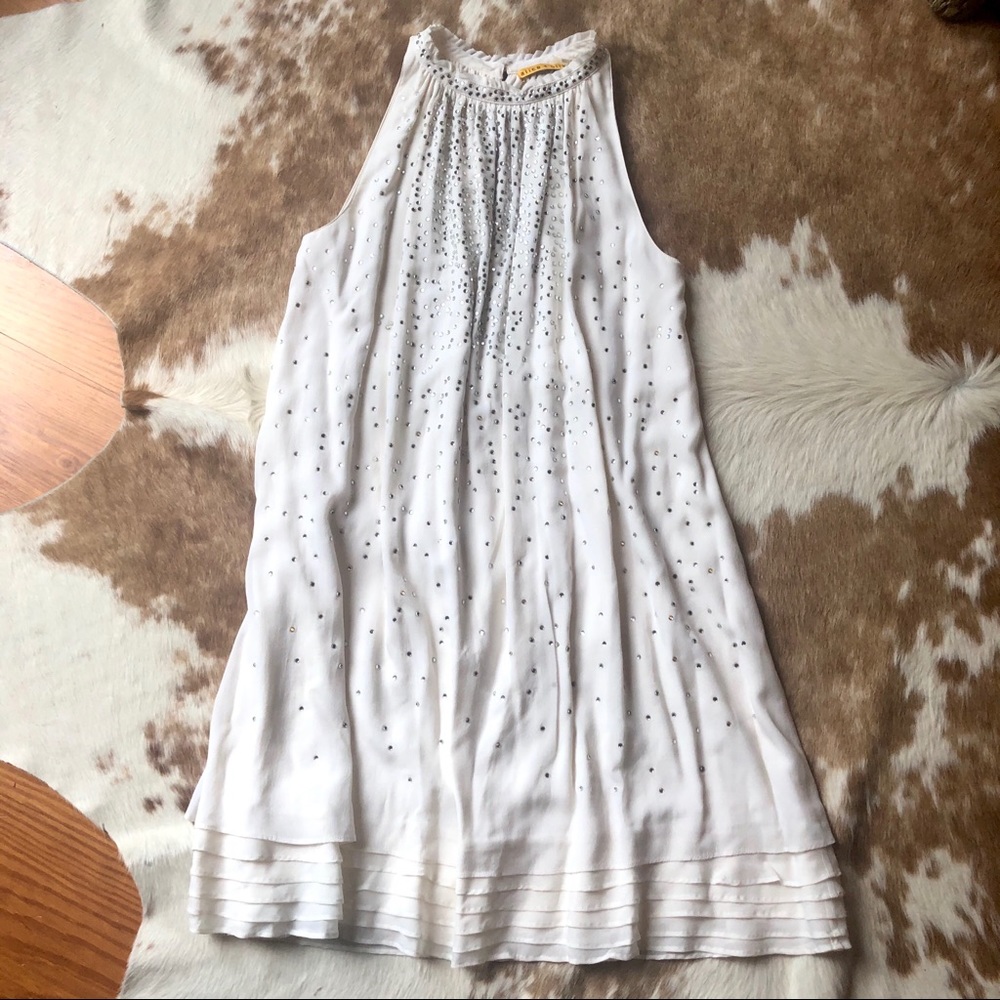 Alice + Olivia Silk Dress with crystals